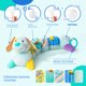 thumbnail image 4 of Regla de altura de perro Animal, música, juguete de peluche relajante, muñeca bebé, juguetes para recién nacidos, desarrollo de inteligencia educativa temprana,Azul, 4 of 7