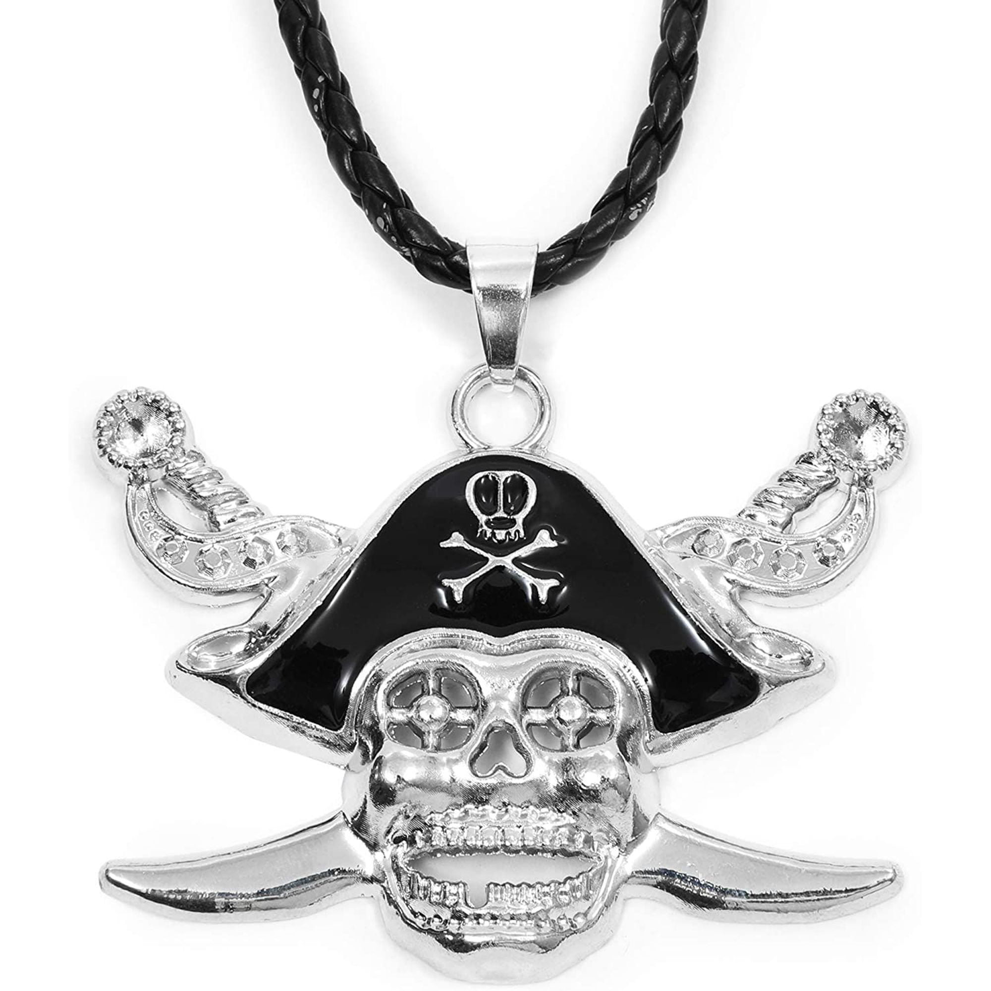 BoHo Necklace Free Shipping Pirate Skulls Necklace Halloween Necklace Skulls Necklace