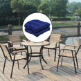 thumbnail image 4 of 2x Solid Color Tufted Pad Wicker Seat Cushions Round chair cushions Back 48cm Royalblue, 4 of 9