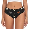 thumbnail image 1 of Fotbe Funny Chicken Calzones Estampados para Mujer – Ropa Interior de Algodón, Cómoda, Suave y Elástica-Small, 1 of 6