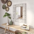 thumbnail image 2 of Polina Distressed Metal Wall Mirror with Embossed Frame by Aspire, 2 of 7