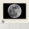 thumbnail image 3 of HFDF Canvas Prints Wall Art Full Moon Against Black Universe Space Modern Wall Decor Home Art Stretched Gallery Canvas Wrap Giclee Print & Ready to Hang - 10x8inch Framed, 3 of 5
