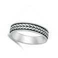 thumbnail image 4 of Elegant Braided Knot Ring .925 Sterling Silver Jewelry Female Male Unisex Size 9, 4 of 4