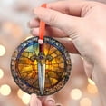 thumbnail image 4 of Magical Dagger: Ornament Style Wall or Window Hanging Made With Real Glass, 2025, Holiday Decoration, Seasonal Keepsake Gift, Unique Collectible, 2025, Festive Home Accent,, 4 of 5