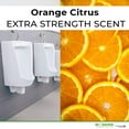 thumbnail image 4 of Modern Industrial Urinal Screen & Deodorizer - Fits Most Brands, Orange Citrus, 10-Pack, 4 of 7