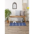 thumbnail image 2 of DII French Blue and Cream Farmhouse Check Rug 26x40 inches, 2 of 9