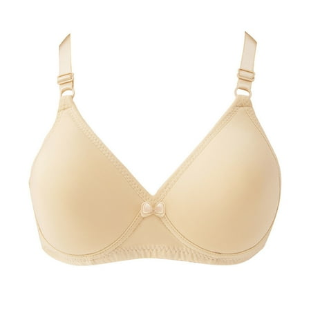 

IROINNID Women s Nursing Bras Solid Smooth No Steel Ring Lactation Vest Back Adjustment Full Coverage Breathable Underwear