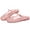 Pink, variant on Jelly Mary Janes for Women Mesh Flats Clear Jellies Slide Closed Toe Slip On Mules Beach Buckle Strap Low Heel Sandals