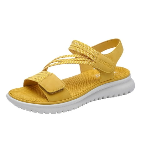 

Dyfzdhu Simple Princess Girl And Woman Sandal Solid Summer Platform Lady Fashion Wedge Shoes