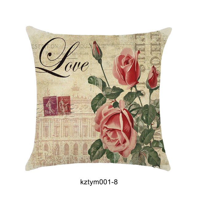 mmirethe Wide Application Cushion Covers For Coordinated Home Easy To Change Pillowcase kztym001-8 5Set