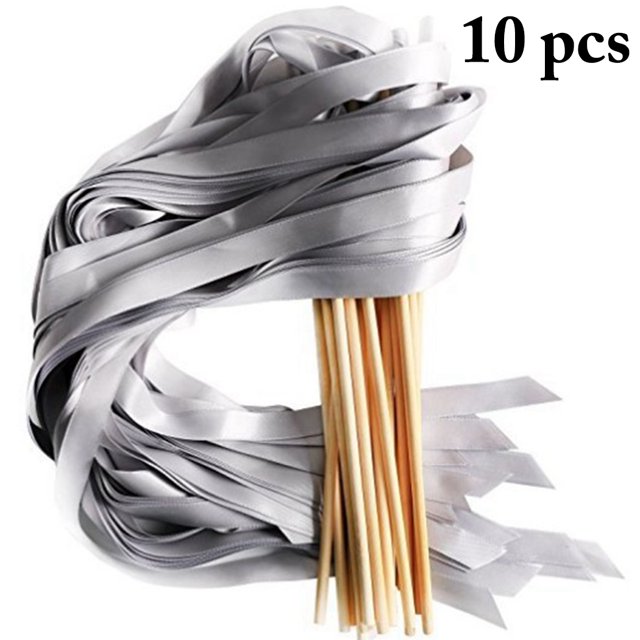 Bangcool Wedding Wand Creative Party Decoration Ribbon Stick Streamer Stick