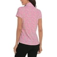 thumbnail image 6 of LRD Women's Short Sleeve Golf Polo Shirts UPF 30 Dot Floral / Pink S, 6 of 6