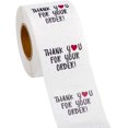 thumbnail image 3 of 1000 pegatinas de agradecimiento de 2,5 cm, 2 rollos de etiquetas adhesivas redondas para cartas, embalaje de regalo, boda, fiesta (500 por rollo), 3 of 4