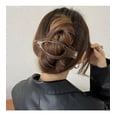 thumbnail image 5 of Set of PC frosted oval hair clip, duckbill clip headband, large size, back of the head, coiled hair, shark clip hair accessory, 5 of 11