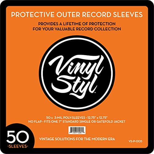 Vinyl Styl 12In Record Outer Sleeves 50 CNT Clear - Vinyl Styl™ 12