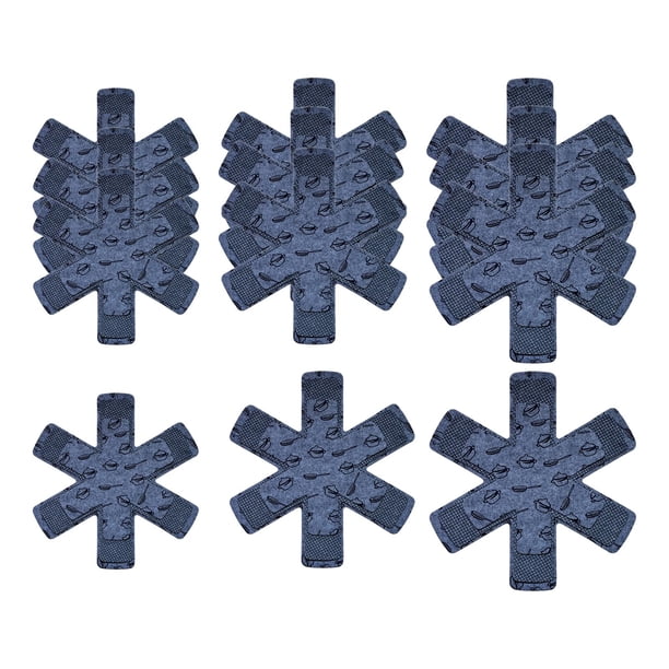 12 protectores antideslizantes para , utensilios de cocina, y sartenes más gruesas, divisores para tazas, platos de cerámica, utensilios de Gris SM SunniMix Protectores de sartenes