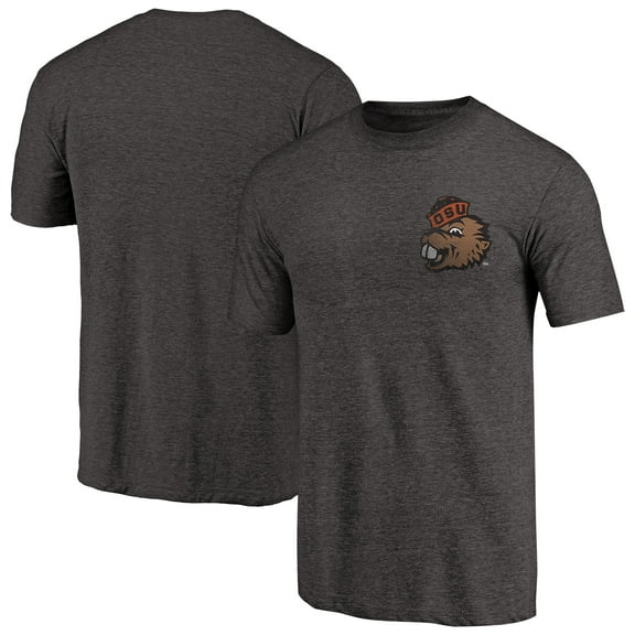 Men's Black Oregon State Beavers College Vault Left Chest Distressed Tri-Blend T-Shirt