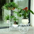thumbnail image 5 of 3/4/6/7-Tier Metal Shelf Plant Stand, Wrought Iron Plants Stand Outdoor Metal Flower Pot Planters Rack Indoor European Style Plant Shelf Garden Decor, 5 of 19