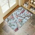thumbnail image 4 of Nutksea Bird Decor Doormat Outdoor - Beautiful Flowers and Birds Doormat Decorative Front Door Mats Indoor Outdoor Rug 17" x 30"\u2026, 4 of 5