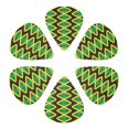 thumbnail image 6 of 6 Pack Guitar Picks Plectrums Jamaica Flag Guitar Pick Guitar Picks for Women Men Beginner Guitar Palyers, 6 of 7