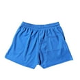 thumbnail image 4 of LOVZFMLL Men's Athletic Shorts, Men's Summer Shorts, Active Performance Basketball Workout Gym Waffle Short with Elastic Waist Drawstring Blue M, 4 of 6
