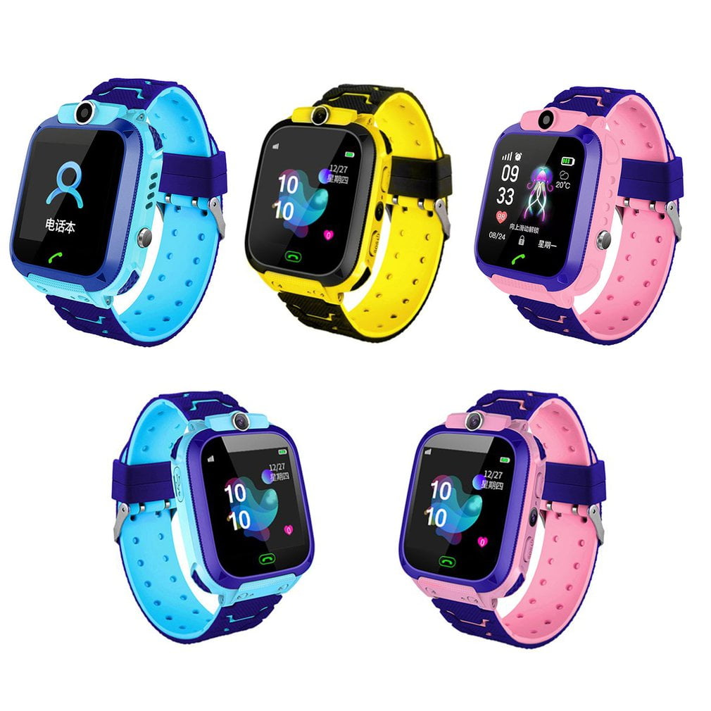 Oxy Gen Q12 Smart Watch Kid Waterproof Watch 1.44 Inch Voice Chat Gps Finder Locator Tracker Anti Lost Smart Watches Pink