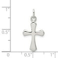 thumbnail image 3 of 925 Sterling Silver Polished Passion Religious Faith Cross Charm 22x12mm Wide Pendant Necklace for Women, 3 of 4