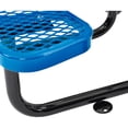 thumbnail image 5 of Global Industrial 46" Expanded Metal Round Picnic Table, Blue, 5 of 7