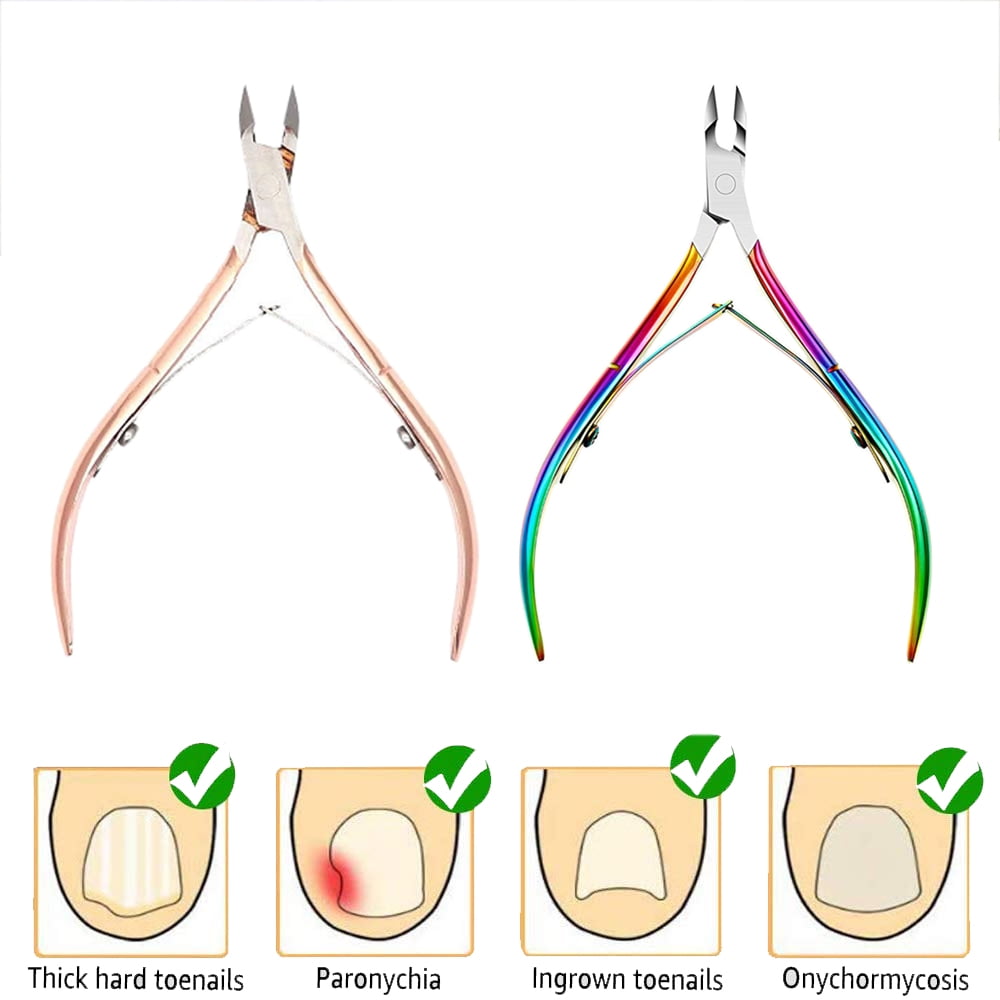 FERYES Toenail Clippers Straight Blade for Thick Toenails, Nail Clippers  for Thick and Ingrown Nails - High Temperature Forging Stainless Steel Toe