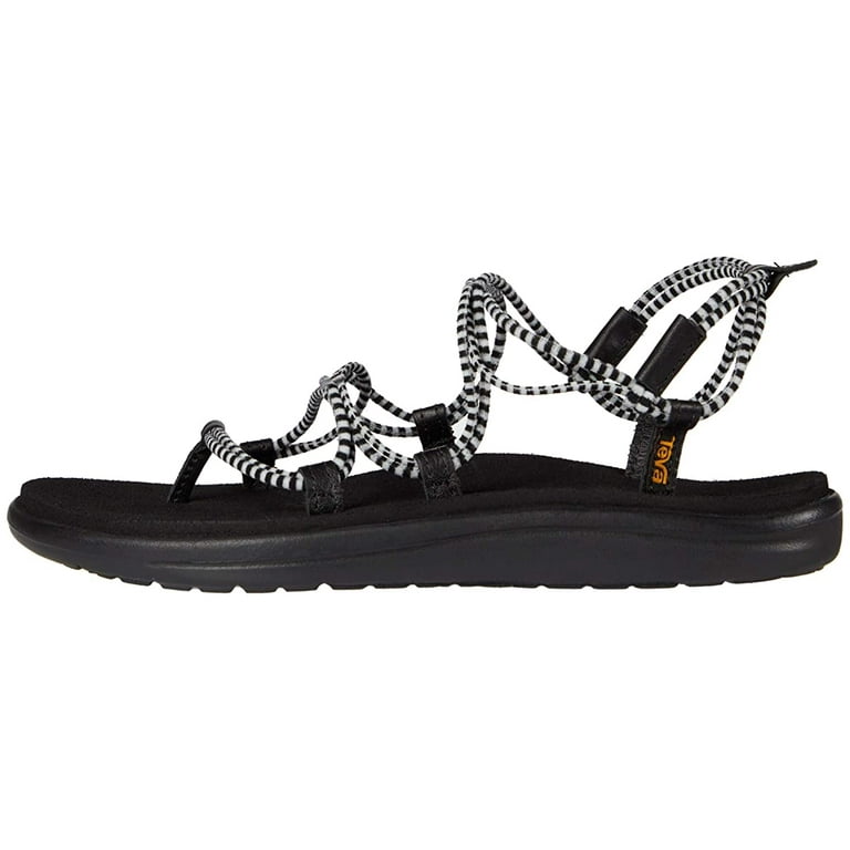 Teva Voya Infinity Stripe Black Bright White Walmart Com