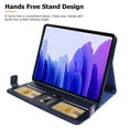 thumbnail image 3 of TECH CIRCLE Case for Galaxy Tab S10 Plus/S9 Plus/S8 Plus/S7 FE/S7+12.4",PU Leather Fold Business Stand Protective Cover Pen Holder Card Slots Shoulder Hand Strap Handbag Wallet Case,Blue, 3 of 6