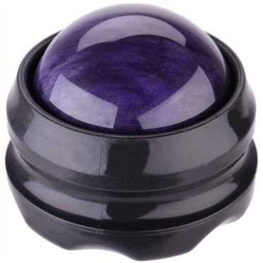 Manual Massage Ball Pain Relief Back Roller Massager Self Massage Therapy and Relax Full Body Tools for Sore Muscle Joint Pain Essential Oils or Lotion Relax (Purple)