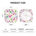 thumbnail image 6 of Lsque Cute Flamingo Printed Square Couch Cushion Covers, Floral Sofa Cushion Covers Replacement, Stretch Couch Covers for Couch-16.9in, 6 of 9