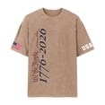 thumbnail image 3 of Youpwaven Men's 250th Anniversary USA Washed T-Shirt, 1776-2026 "We The People" Graphic Tee, Vintage Loose Fit Short Sleeve Top, Landmark Year Patriotic Apparel, 3 of 5