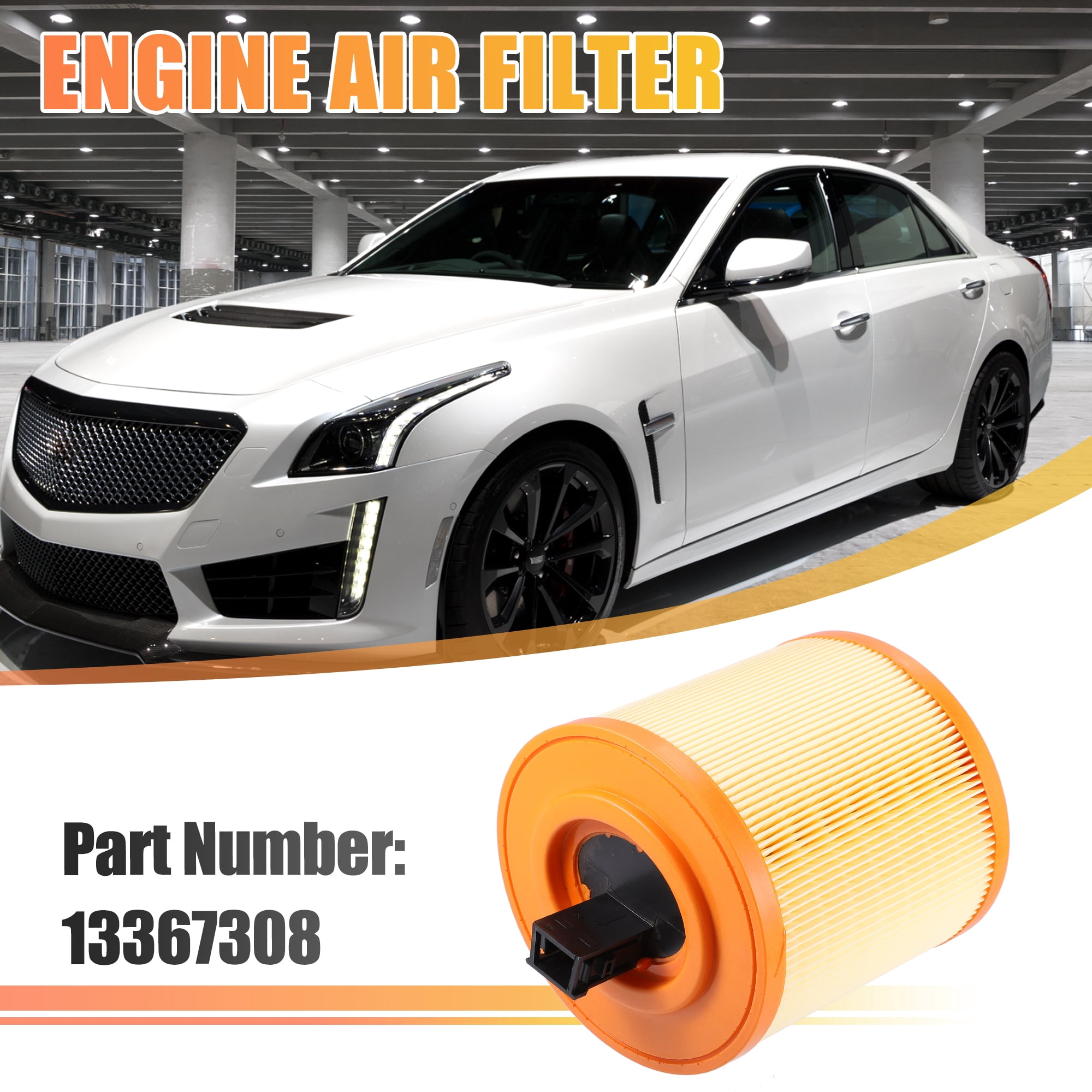 Unique Bargains Car Engine Air Filter for Chevrolet Cruze and for Cadillac ATS 13367308