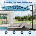 thumbnail image 5 of 10FT Solar Patio Umbrella with LED Lights, 360° Rotation Offset Cantilever Umbrella with Adjustable Tilt., 5 of 6