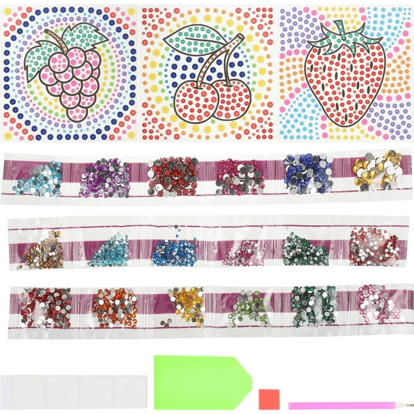 FRCOLOR crafts for teens 1 Set Kids Diamond Arts Window Decor Diamond Window Art Drawing Kit for Girls Kids,5.91"X5.91"X0.04"