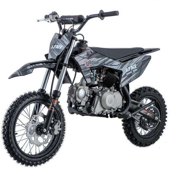X-Pro Brand New Lynx 110cc Dirt Bike with Automatic Transmission, Electric Start, 14"/12" Tires!