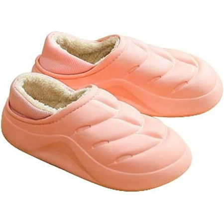 

CoCopeaunt Women Men Fluffy Faux Fur Lining Cozy Soft Fashion Shoes Indoor Outdoor Anti-slip Memory Foam Trendy Slippers