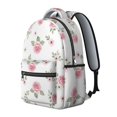 thumbnail image 2 of Pioneer Flower Floral Print Pattern Backpack for School, Cute School Bag with Adjustable Shoulder Straps and Padded Back, 15.3"x11"x7.1", 2 of 5