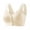 Beige, variant on Yesbay Women Bra Seamless Elastic Shoulder Strap Wireless Front Button Closure Good Breathability Push-up Sport Yoga Lady Bra
