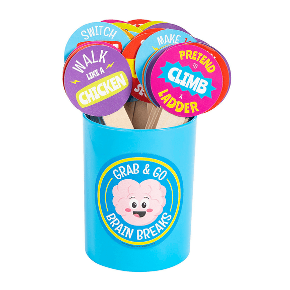 Grab & Go Brain Break Activities, Educational, 30 Pieces