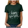 thumbnail image 5 of felwors Happy New Year Shirt for Women 2026 New Years Eve T-Shirt Countdown Fireworks Holiday Party Tops(Dark Green, XXL), 5 of 8
