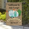 Welcome To Our Camp Personalized Garden Flag