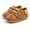 Brown, variant on Baby First Walkers, Leather Lace-Up Sneakers, Soft Sole Unisex Casual Shoes, Breathable Lightweight Footwear for Boys & Girls,0-6 Months