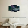 thumbnail image 2 of Elephant Stock Galaxy Forest Wall Art - Horizontal Multi Panel Canvas - Living Room Wall Decor - Nature Multi Panel - Blue And Teal Decor - 30" x 18", 2 of 4