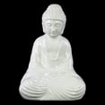 thumbnail image 1 of Urban Trends Collection: Ceramic Buddha Figurine, Gloss Finish, White, 1 of 2