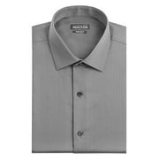 Kenneth Cole Men's Regular Fit Textured Solid Spread Collar Dress Shirt