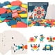 thumbnail image 3 of 180 piezas de juegos de rompecabezas de madera, juegos de geometría, rompecabezas, juguetes educativos clásicos para niños, 3 of 8