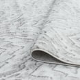 thumbnail image 6 of Contemporary 2x8 Area Rug (2'3'' x 7'3'') Geometric Silver, White Indoor Runner Easy to Clean, 6 of 10
